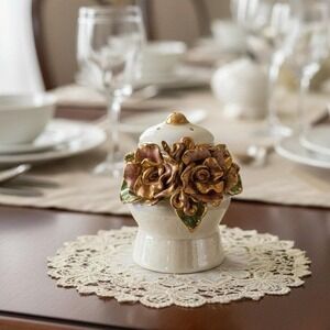 Vintage Capodimonte Salt OR Pepper Shaker Unbranded Replacement Iridescent